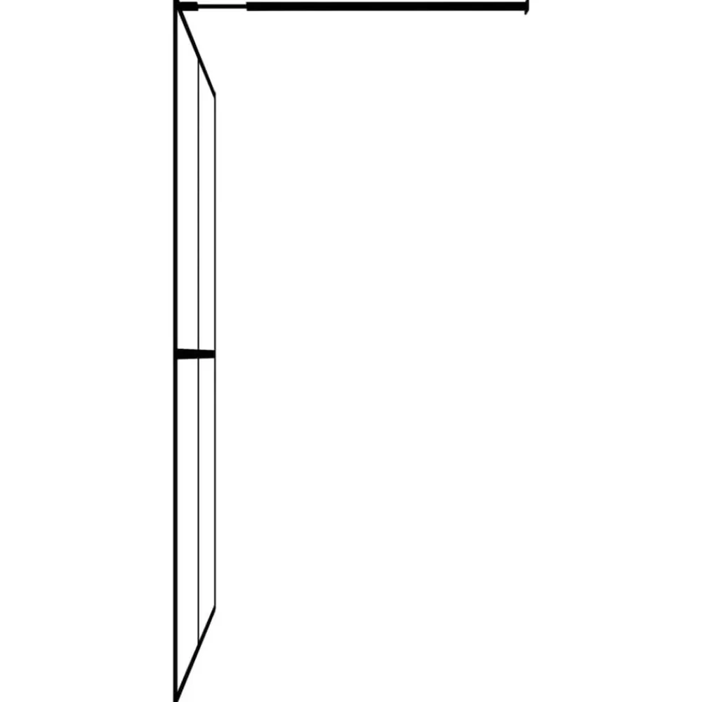 vidaXL Fontanería-Mampara de ducha vidrio templado esmerilado 80x195 cm