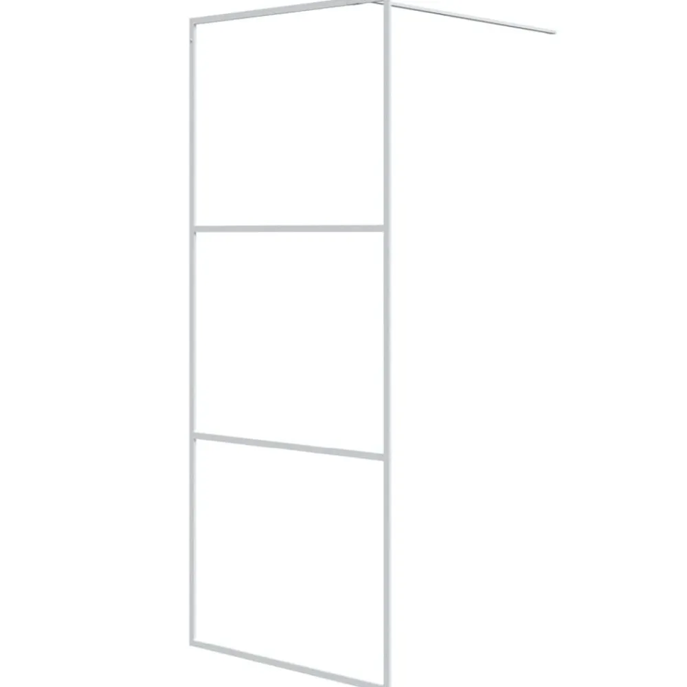 vidaXL Mampara de ducha vidrio ESG transparente 80x195 cm Blanco Best