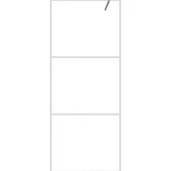 vidaXL Mampara de ducha vidrio ESG transparente 80x195 cm Blanco Best