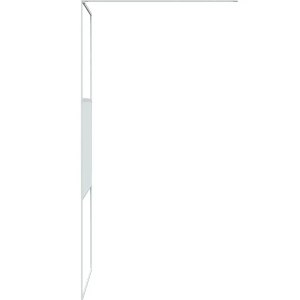 vidaXL Mampara de ducha vidrio ESG transparente 80x195 cm Blanco Best