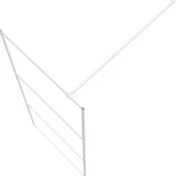 vidaXL Mampara de ducha vidrio ESG transparente 80x195 cm Blanco Best