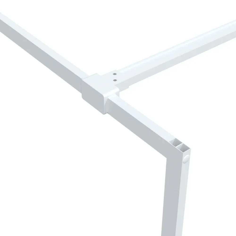 vidaXL Mampara de ducha vidrio ESG transparente 80x195 cm Blanco Best