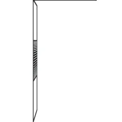 vidaXL Mampara de ducha vidrio ESG transparente 80x195 cm Negro Outlet