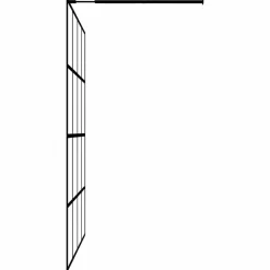 vidaXL Mampara de ducha vidrio templado esmerilado 80x195 cm Blanco esmerilado Best