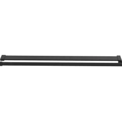 vidaXL Mampara ducha con estante vidrio ESG y aluminio negro 80x195 cm Transparente New