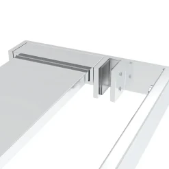 vidaXL Fontanería-Mampara ducha con estante vidrio ESG y aluminio cromo 80x195 cm