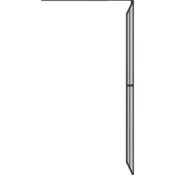vidaXL Mampara ducha con estante vidrio ESG y aluminio 80x195 cm Negro