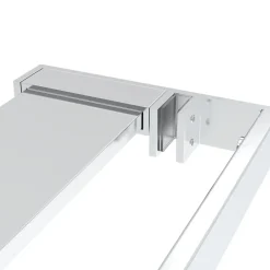 vidaXL Fontanería-Mampara ducha con estante vidrio ESG aluminio 90x195 cm