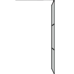 vidaXL Mampara ducha con estante vidrio ESG y aluminio 80x195 cm Negro