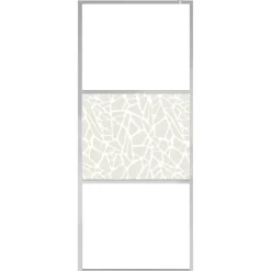 vidaXL Fontanería-Mampara ducha con estante vidrio ESG y aluminio cromo 80x195 cm