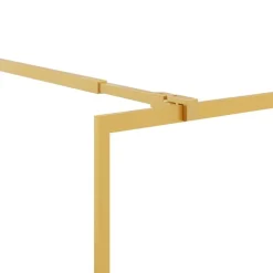 vidaXL Mampara puerta de ducha vidrio transparente ESG 80x195cm Dorado Best