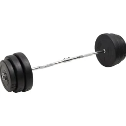 vidaXL Mancuerna curl con discos 90 kg Hot