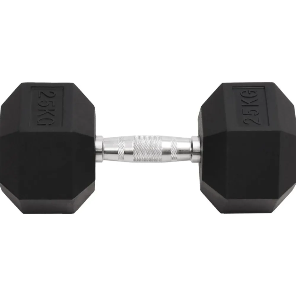 vidaXL Mancuerna hierro fundido 25 kg Clearance