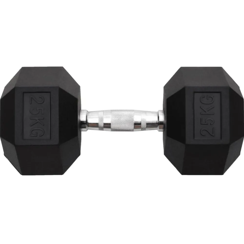 vidaXL Mancuerna hierro fundido 25 kg Clearance