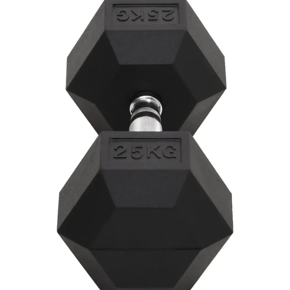 vidaXL Mancuerna hierro fundido 25 kg Clearance