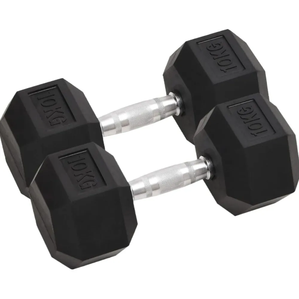 vidaXL Mancuernas 2 unidades total hierro fundido 20 kg Best