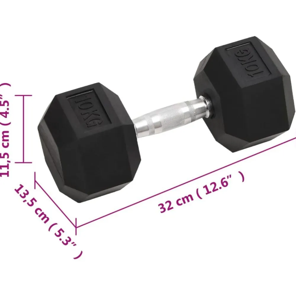 vidaXL Mancuernas 2 unidades total hierro fundido 20 kg Best
