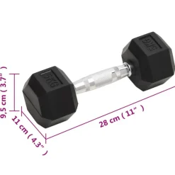 vidaXL Mancuernas 2 unidades total hierro fundido 10 kg Discount