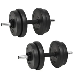 vidaXL Mancuernas con discos 40 kg New