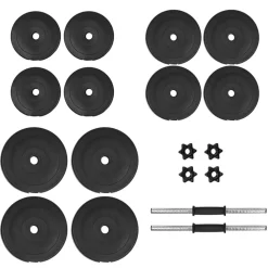 vidaXL Mancuernas con discos 40 kg New