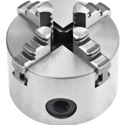 vidaXL Herramientas-Mandril de torno autocentrante de 4 mordazas 80 mm acero