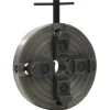 vidaXL Herramientas-Mandril madera 4 mordazas con conexión M33 acero negro 150x63mm