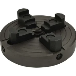 vidaXL Herramientas-Mandril madera 4 mordazas con conexión M33 acero negro 150x63mm