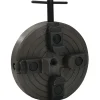 vidaXL Herramientas-Mandril madera 4 mordazas con conexión M18 acero negro 150x63mm