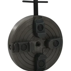 vidaXL Herramientas-Mandril madera 4 mordazas con conexión M18 acero negro 150x63mm