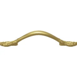 vidaXL Accesorios De Bricolaje-Mango 2 pcs Dorado 143 x 19,2 x 20 mm Aleación de Zinc