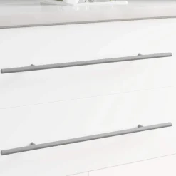vidaXL Mango 2 pcs Plateado 500 mm Acero Clearance