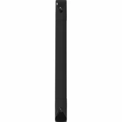 vidaXL Accesorios De Bricolaje-Mango Liso 2 pcs Negro 380 x 34 x 85 mm Aluminio y PP