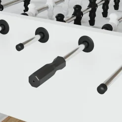 vidaXL Juegos De Interior-Mangos de Mesa de Futbolín 10 pcs Negro 3,1 x 3,1 x 17,8 cm PP