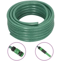 vidaXL Manguera de jardín con accesorios PVC verde 0,5" 10 m Online