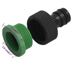 vidaXL Manguera de jardín con accesorios PVC verde 0,5