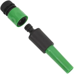 vidaXL Manguera de jardín con accesorios PVC verde 0,5
