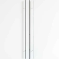 vidaXL Accesorios De Bricolaje-Manija de armario 2 pcs Plateado 900 mm Acero inoxidable