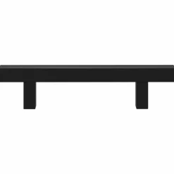 vidaXL Manija de armario 2 pcs Negro 150 x 12,3 x 35,2 mm Discount
