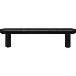 vidaXL Manija de armario 2 pcs Negro 121 x 16.6 x 28.3 mm Hierro Online