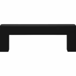 vidaXL Manija de muebles 2 pcs Negro 105 x 12 x 36 mm Hierro