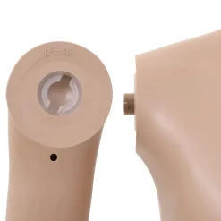 vidaXL Venta Al Por Menor-Maniquí de cuerpo entero de niño con base vidrio beige 140 cm