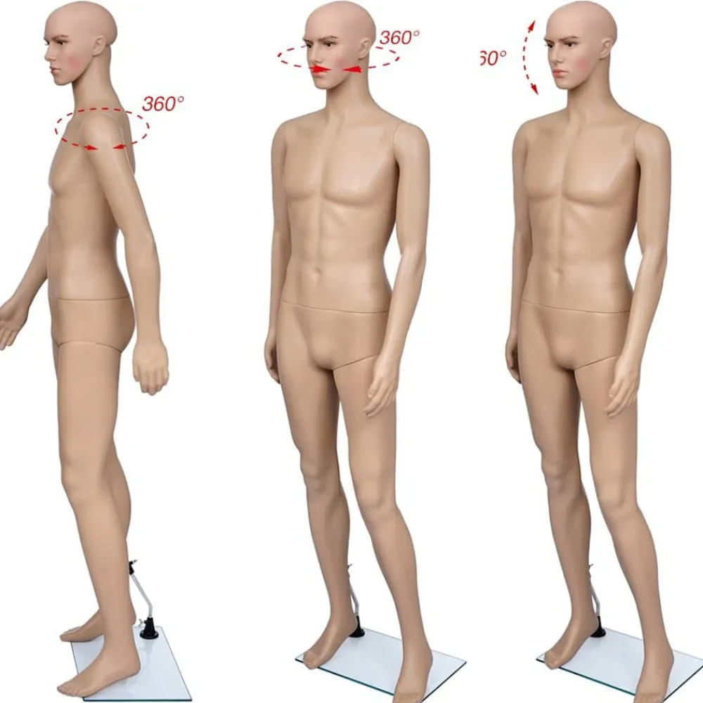 vidaXL Venta Al Por Menor-Maniquí de hombre A