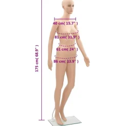 vidaXL Maniquí de mujer A Clearance