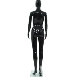 vidaXL Venta Al Por Menor-Maniquí de mujer completo base de vidrio brillante 175 cm