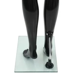 vidaXL Venta Al Por Menor-Maniquí de mujer completo base de vidrio brillante 175 cm