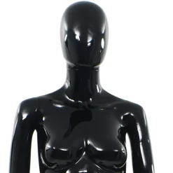 vidaXL Venta Al Por Menor-Maniquí de mujer completo base de vidrio brillante 175 cm