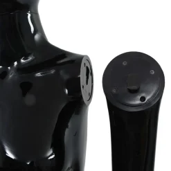 vidaXL Venta Al Por Menor-Maniquí de mujer completo base de vidrio brillante 175 cm