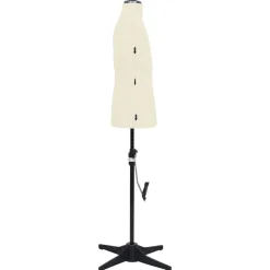 vidaXL Maniquí de sastre ajustable hombre color talla 37-45 Crema