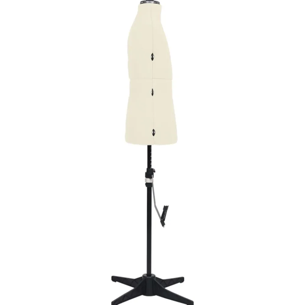 vidaXL Maniquí de sastre ajustable hombre color talla 37-45 Crema