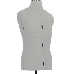vidaXL Maniquí de sastre ajustable hombre talla 37-45 Gris Outlet